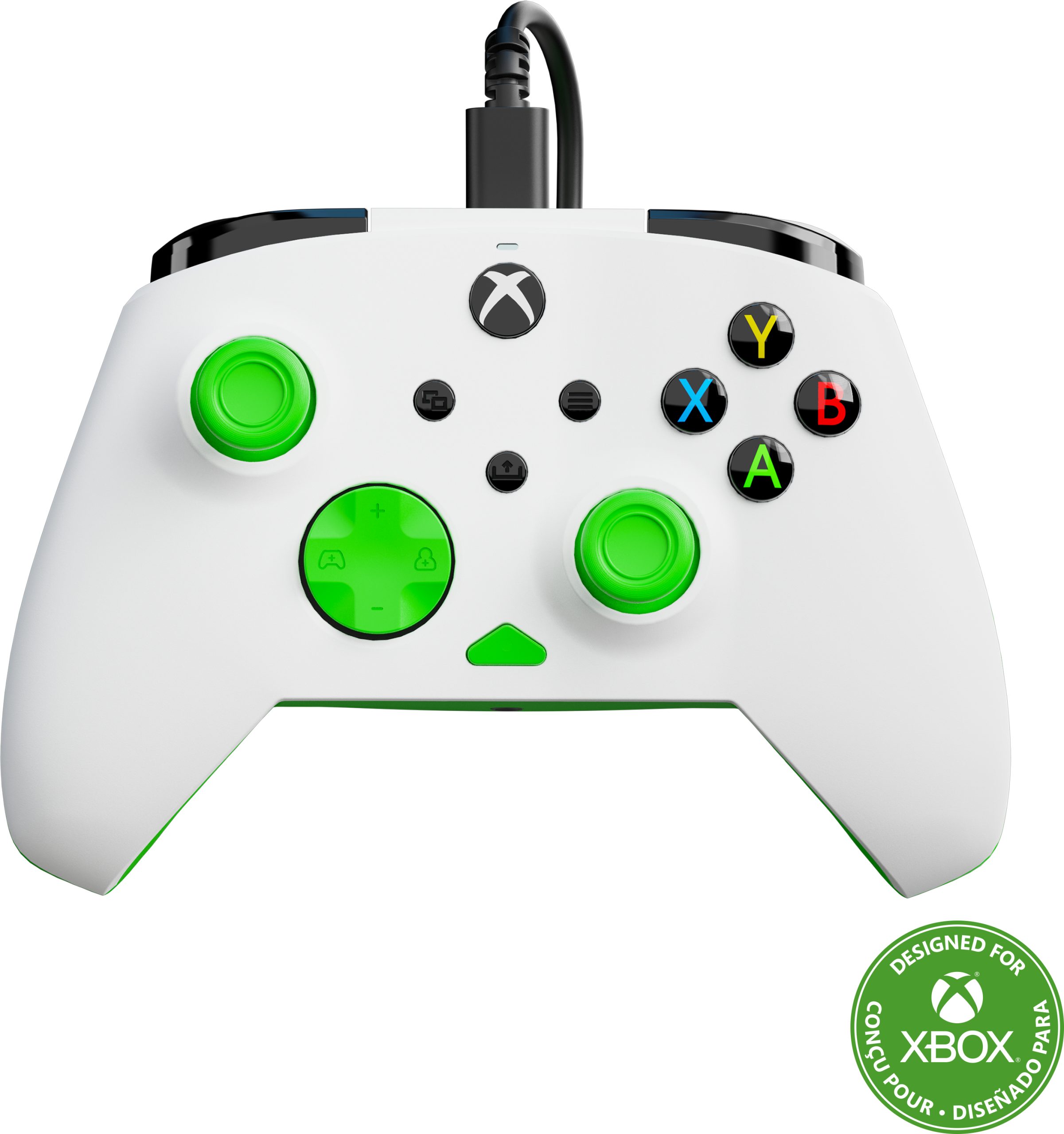 TURTLE-BEACH-TBC-2002-55-0840454400052 TURTLE BEACH Rematch Core Wired Ctrl. TBC-2002-55 XB, White,Green – Bild 1