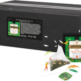 TWININGS Mango & Ginger Green Tea 100015079 Pyramide 2g, 100 Stk.