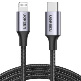 UGREEN Cable USB-C-Lightning PD 60759 1m,Fast Charging,3A Max,Bl.