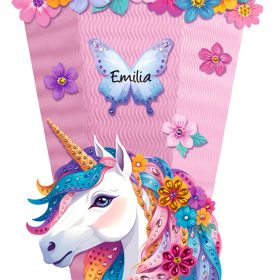 URSUS Schultüten-Bastelset Easy 1004 00 01 Fancy Unicorn 3D, 86 cm
