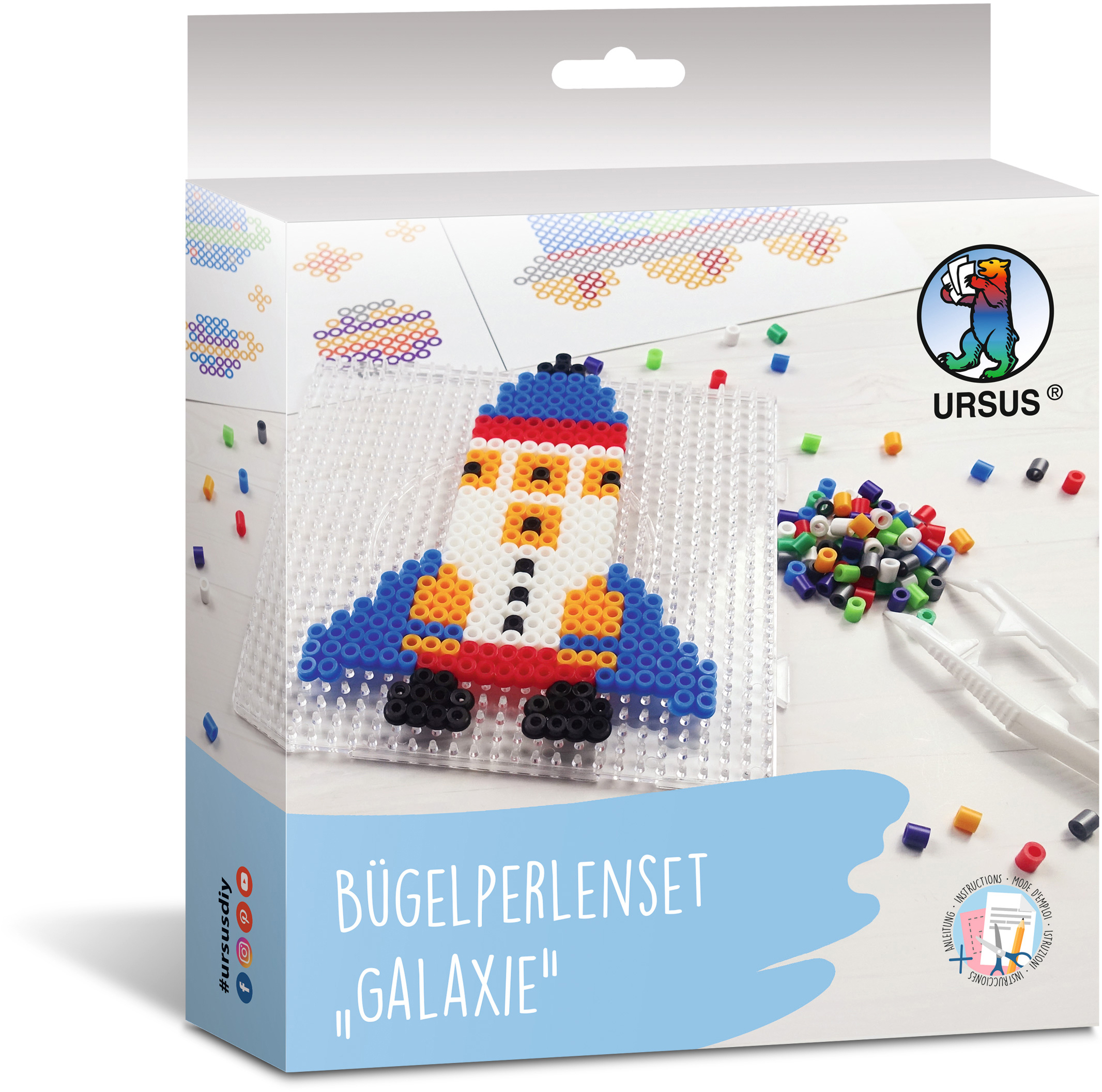 URSUS-39410003-4008525256830 URSUS Bügelperlenset 39410003 Galaxie – Bild 1