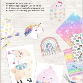 URSUS Papier-Bastelset 8080001F Cute Rainbow