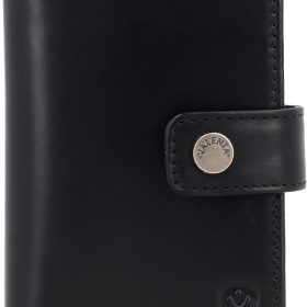 VALENTA Card Wallet Leather 588386 Luxe Black