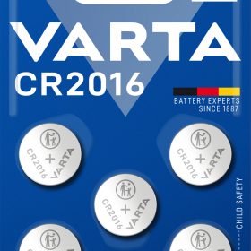 VARTA Knopfzellenbatterie 06016 101 415 CR2016 5 Stück