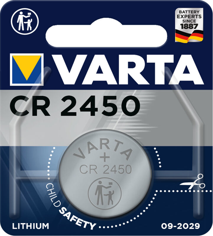 VARTA-6450101401-4008496270972 VARTA Knopfzelle Lithium CR2450,3V 6450101401 560 mAh 1 Stück – Bild 1