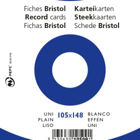 EXACOMPTA Karteikarten blanko A6 10509E weiss 100 Stück