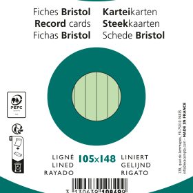 EXACOMPTA Karteikarten liniert A6 10849SE grün 100 Stück