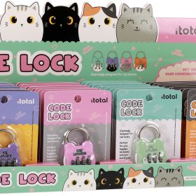 I-TOTAL Vorhängeschloss XL2954 Cat, assortiert